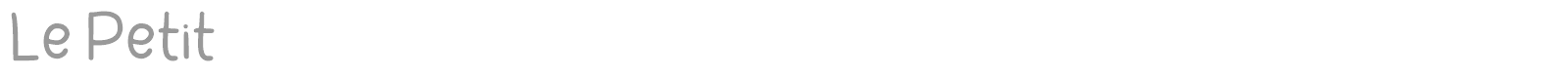 Le Petit font preview